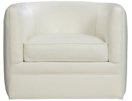 Classic Home Menard Leather Barrel Club Chair is available in the